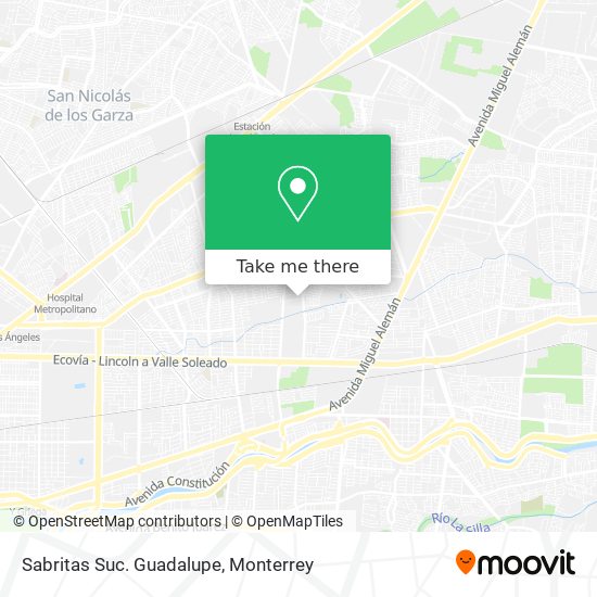 Sabritas Suc. Guadalupe map