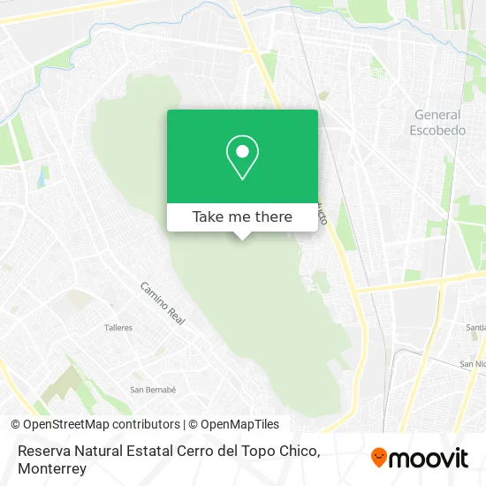 Reserva Natural Estatal Cerro del Topo Chico map