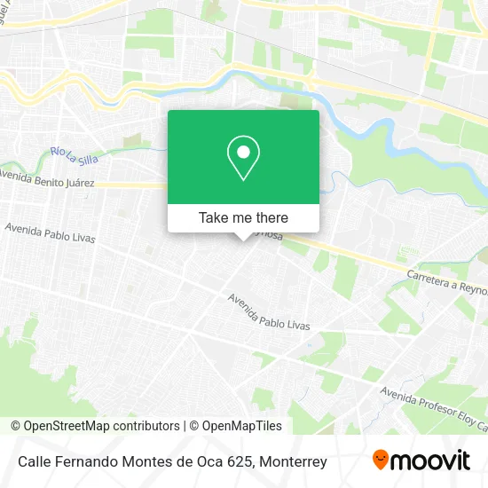 Calle Fernando Montes de Oca 625 map