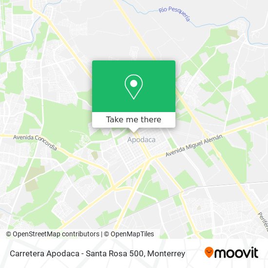 Carretera Apodaca - Santa Rosa 500 map