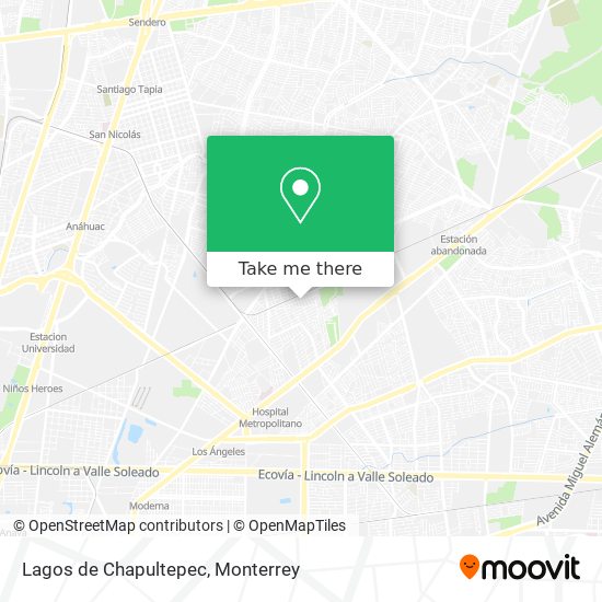 Lagos de Chapultepec map
