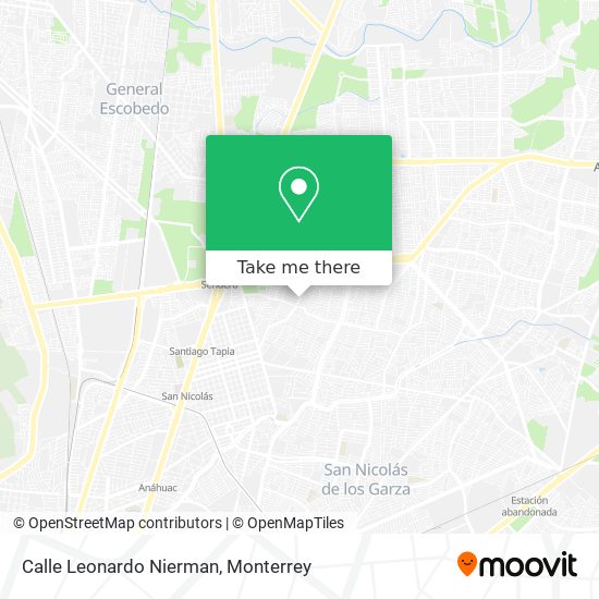 Calle Leonardo Nierman map