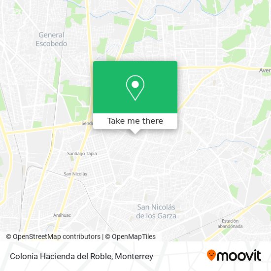 Mapa de Colonia Hacienda del Roble