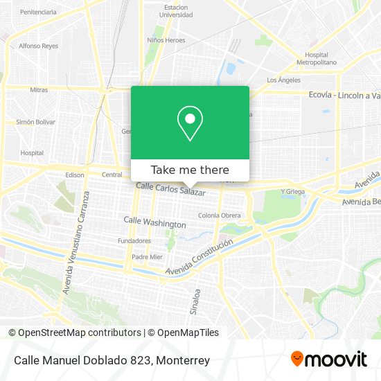 Calle Manuel Doblado 823 map