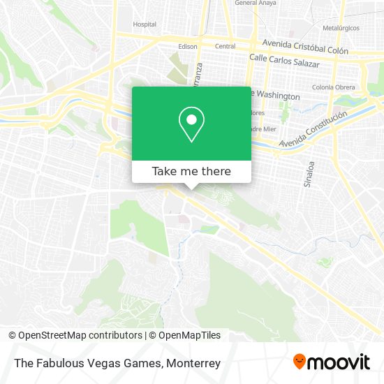 Mapa de The Fabulous Vegas Games