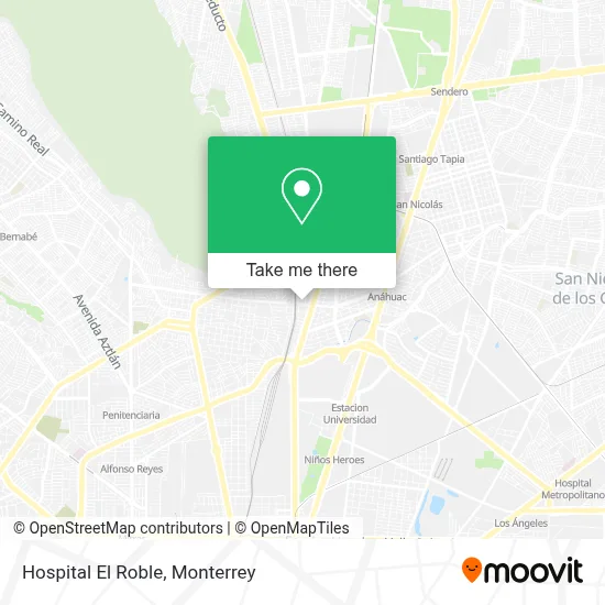 Hospital El Roble map