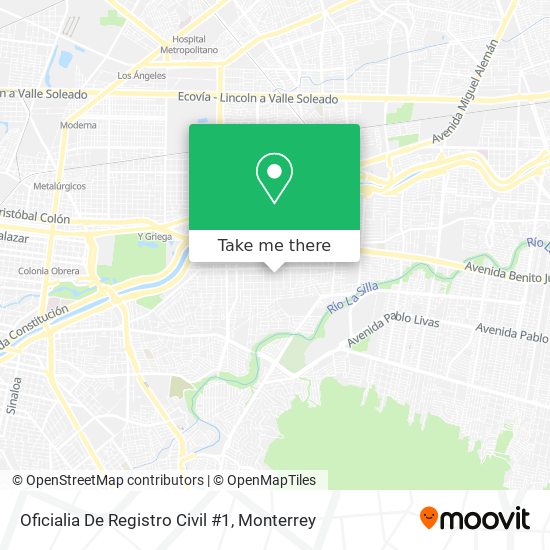 Mapa de Oficialia De Registro Civil #1