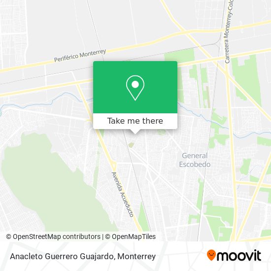 Anacleto Guerrero Guajardo map