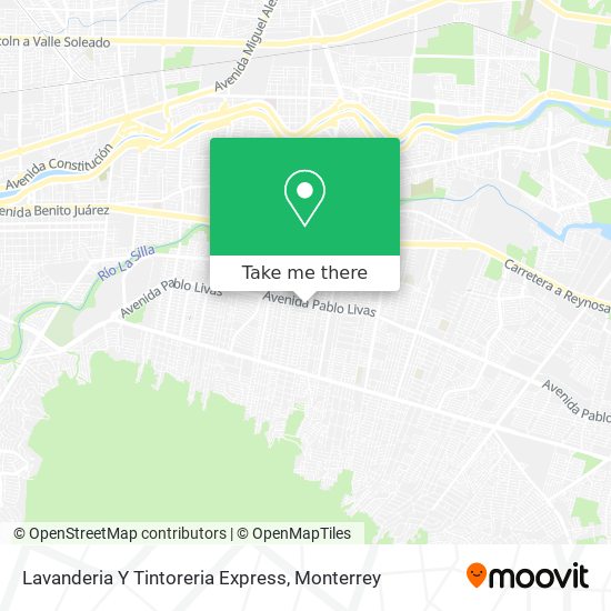 Lavanderia Y Tintoreria Express map