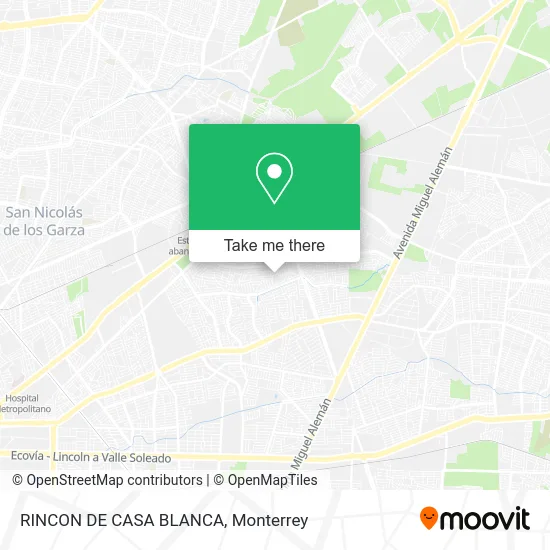 RINCON DE CASA BLANCA map