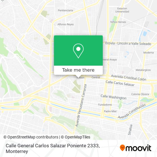 Calle General Carlos Salazar Poniente 2333 map