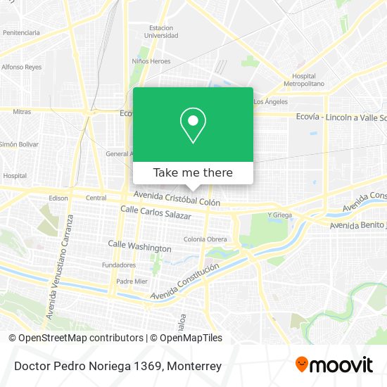 Doctor Pedro Noriega 1369 map