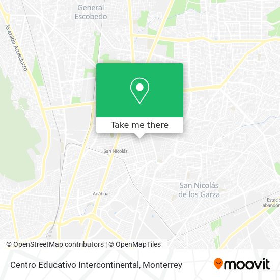Mapa de Centro Educativo Intercontinental