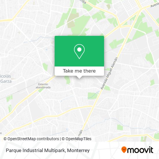 Parque Industrial Multipark map
