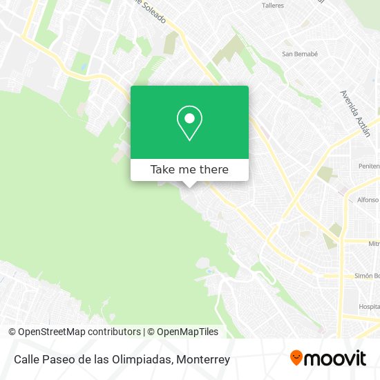 Calle Paseo de las Olimpiadas map