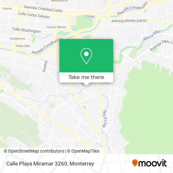 Mapa de Calle Playa Miramar 3260