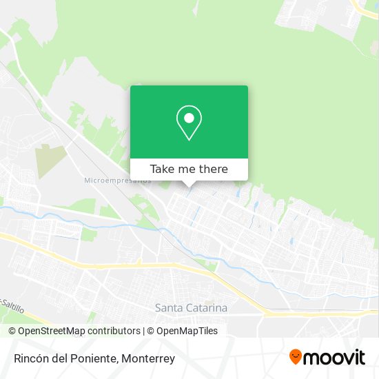 Rincón del Poniente map