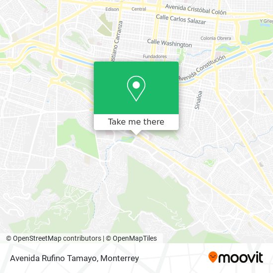 Mapa de Avenida Rufino Tamayo