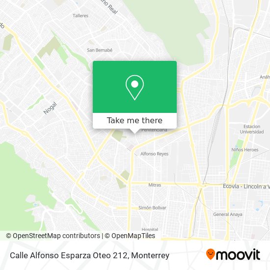 Calle Alfonso Esparza Oteo 212 map