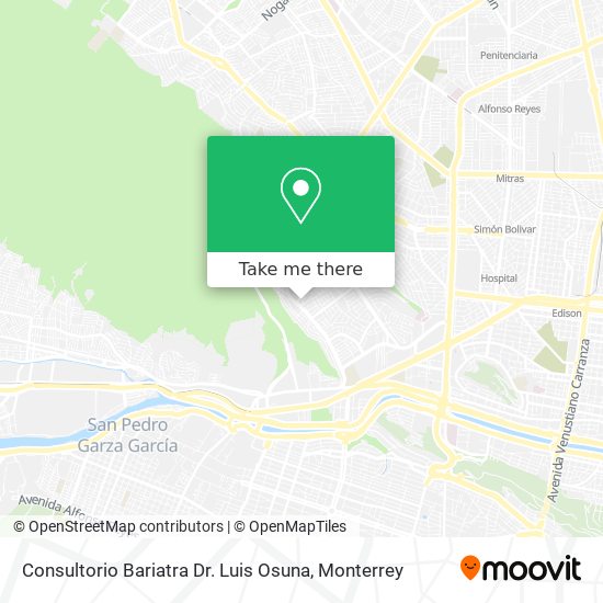 Consultorio Bariatra Dr. Luis Osuna map