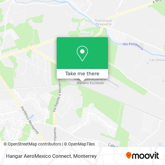 Mapa de Hangar AeroMexico Connect
