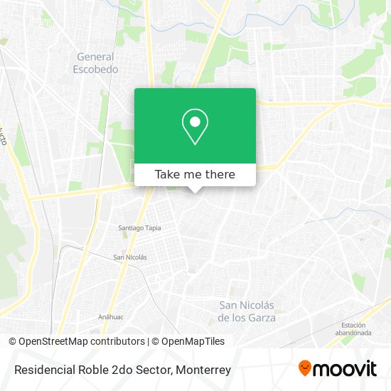 Residencial Roble 2do Sector map