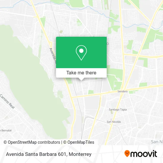Avenida Santa Barbara 601 map