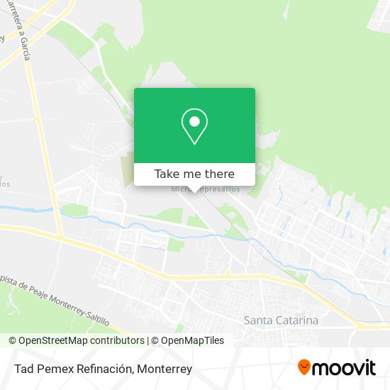 Tad Pemex Refinación map