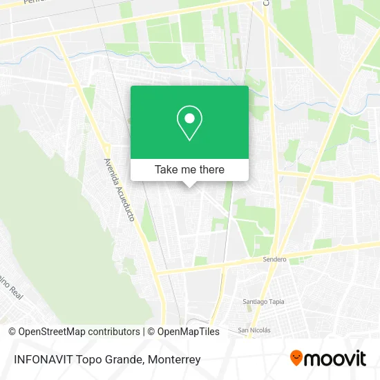 Mapa de INFONAVIT Topo Grande