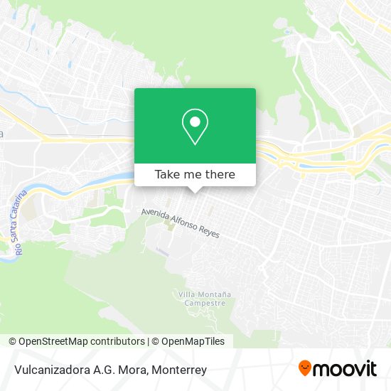 Mapa de Vulcanizadora A.G. Mora