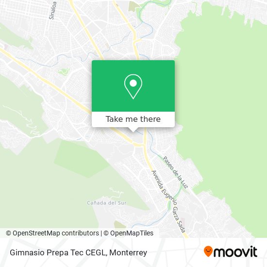 Mapa de Gimnasio Prepa Tec CEGL