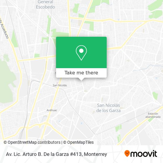 Mapa de Av. Lic. Arturo B. De la Garza #413