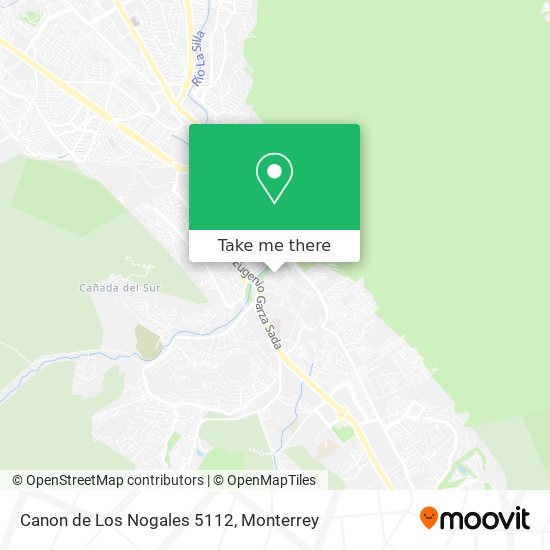 Canon de Los Nogales 5112 map