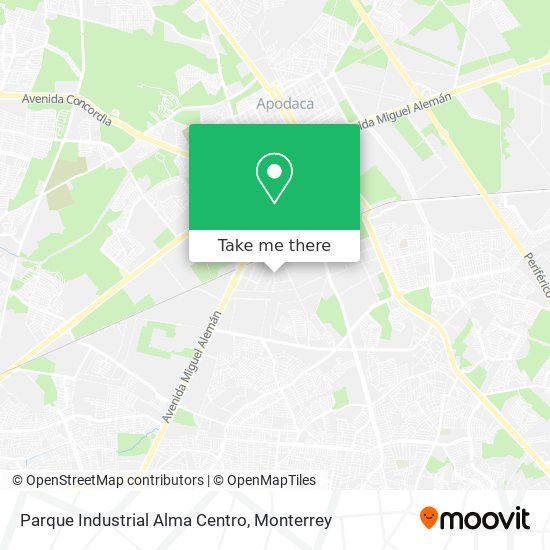 Parque Industrial Alma Centro map