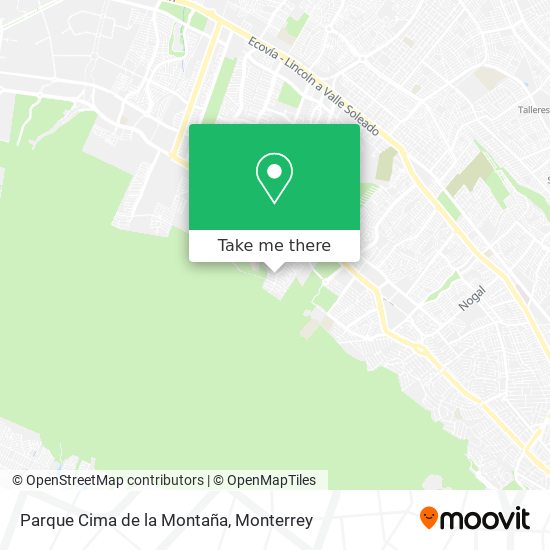 Parque Cima de la Montaña map