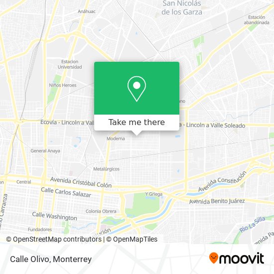 Calle Olivo map