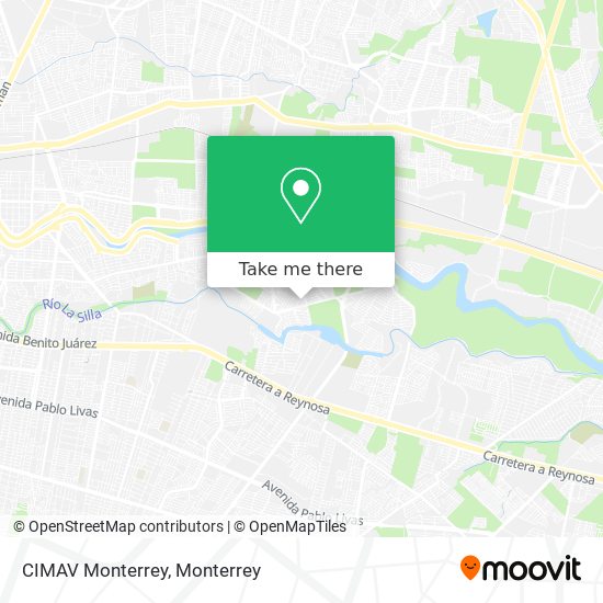 CIMAV Monterrey map