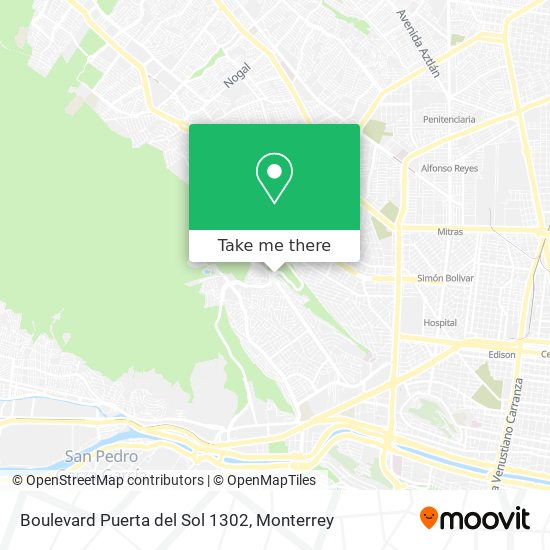 Boulevard Puerta del Sol 1302 map