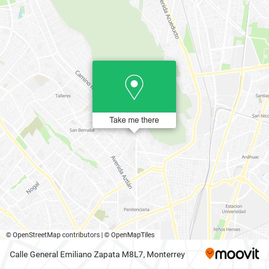 Calle General Emiliano Zapata M8L7 map