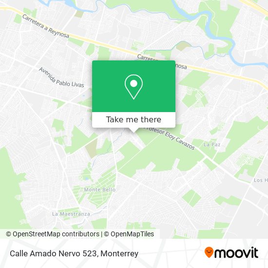 Mapa de Calle Amado Nervo 523