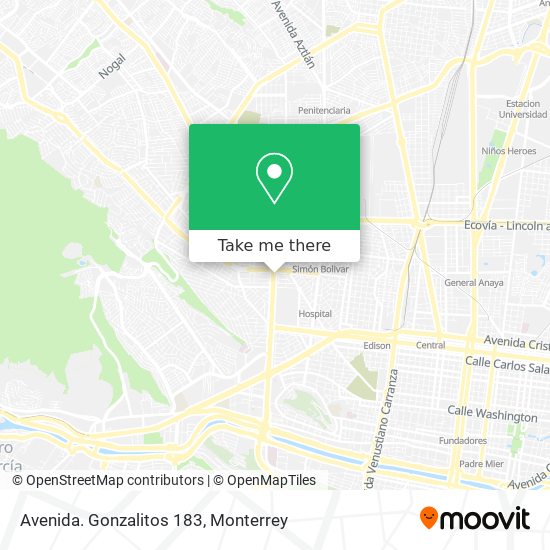 Avenida. Gonzalitos 183 map