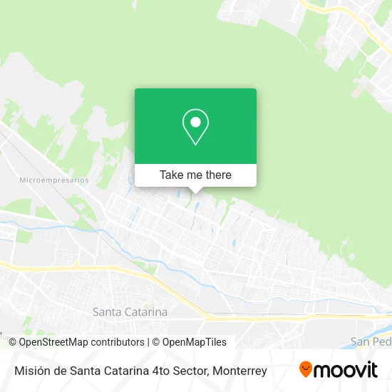 Mapa de Misión de Santa Catarina 4to Sector