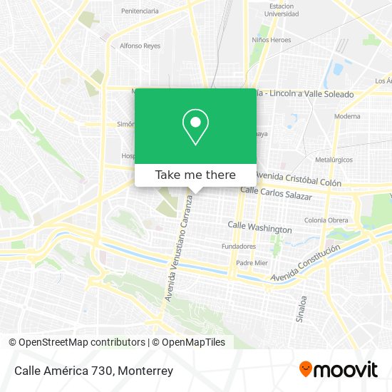 Calle América 730 map