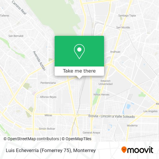 Luis Echeverría (Fomerrey 75) map