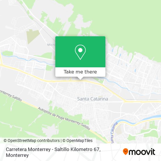 Carretera Monterrey - Saltillo Kilometro 67 map