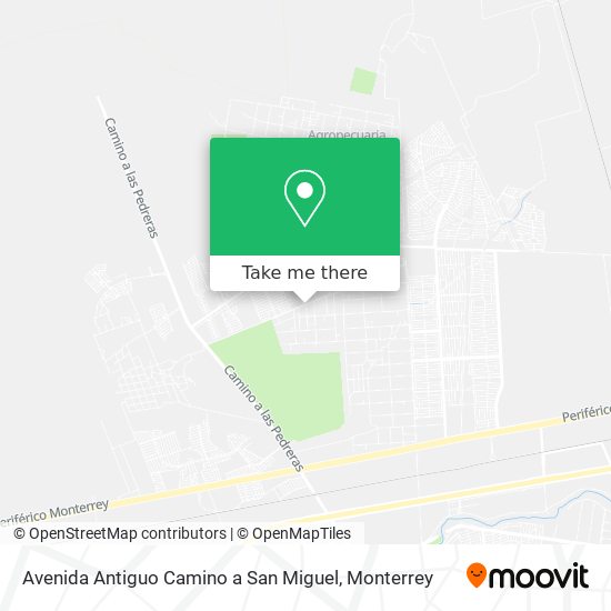 Mapa de Avenida Antiguo Camino a San Miguel