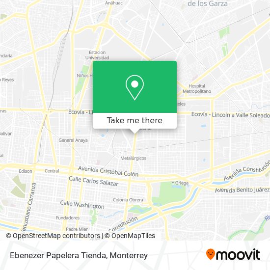 Mapa de Ebenezer Papelera Tienda