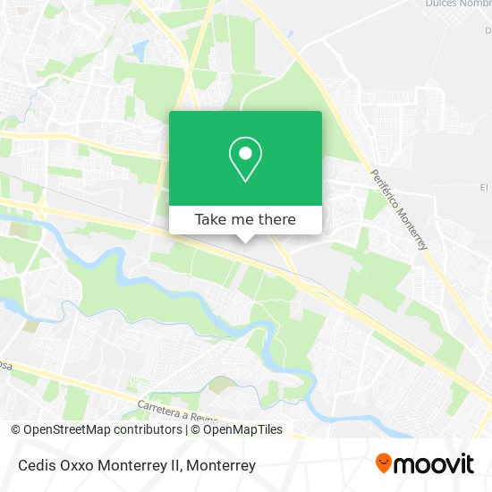 Cedis Oxxo Monterrey II map