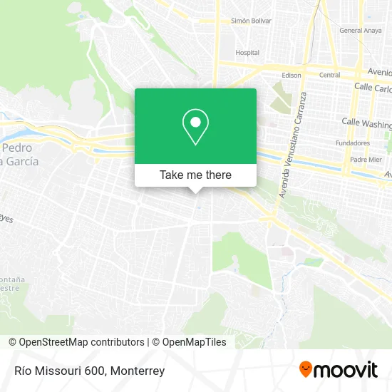 Río Missouri 600 map