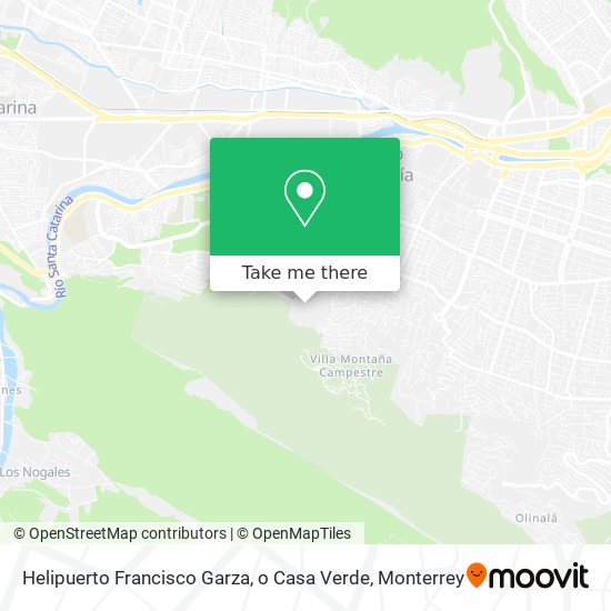 Helipuerto Francisco Garza, o Casa Verde map